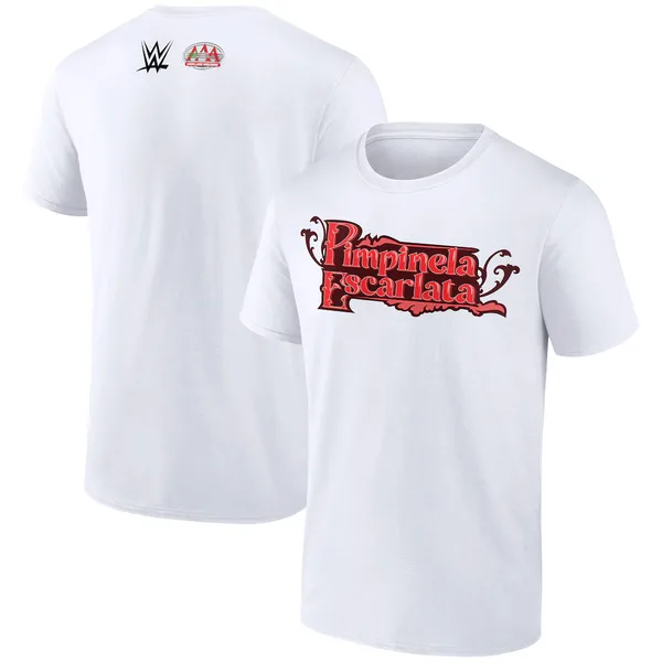 White_Pimpinela_Escarlata_AAA_Superstar_T-Shirt