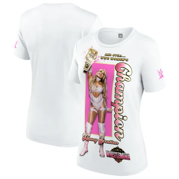 White_Tiffany_Stratton_WrestleMania_41_Winner_T-Shirt
