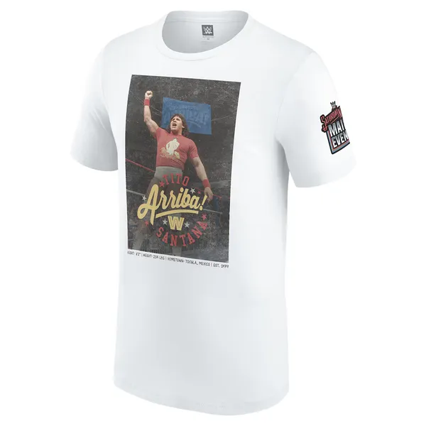White_Tito_Santana_Saturday_Night's_Main_Event_Long_Island_Tito_T-Shirt