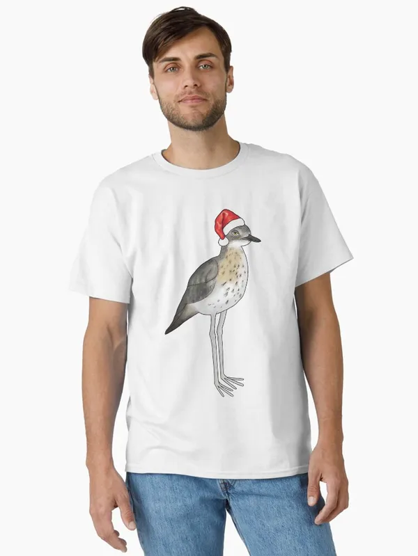 Xmas_annoyed_bush_stone_curlew_Classic_T-Shirt