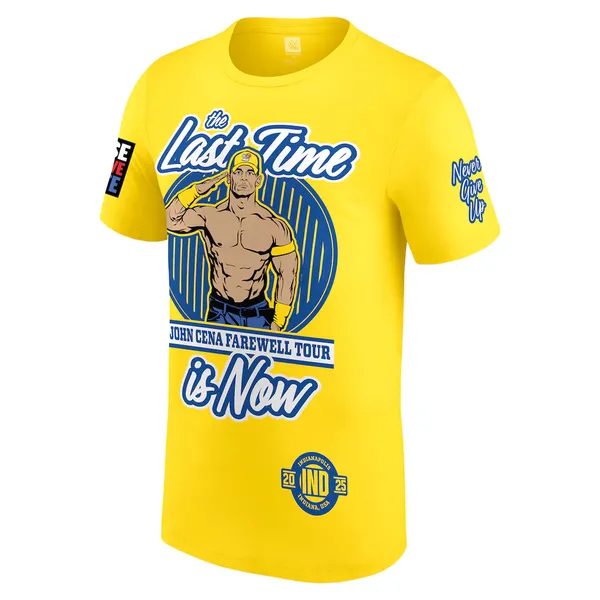 Yellow_John_Cena_Farewell_Tour_2025_Indianapolis__Round_Neck_T-Shirt_For_Men