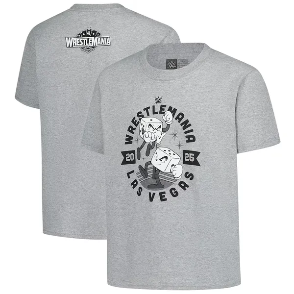 Youth_Heather_Gray_WrestleMania_41_Cartoon_Dice_T-Shirt