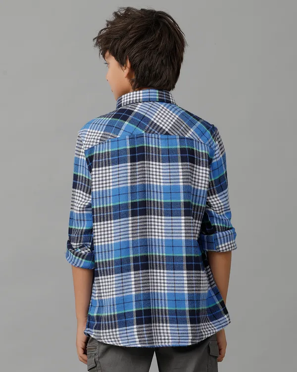 Cotton_Houndstooth_Checks_Contrast_Inside_Neck_Band_N_Placket_Bone_Pocket_Roll_Up_Shirt