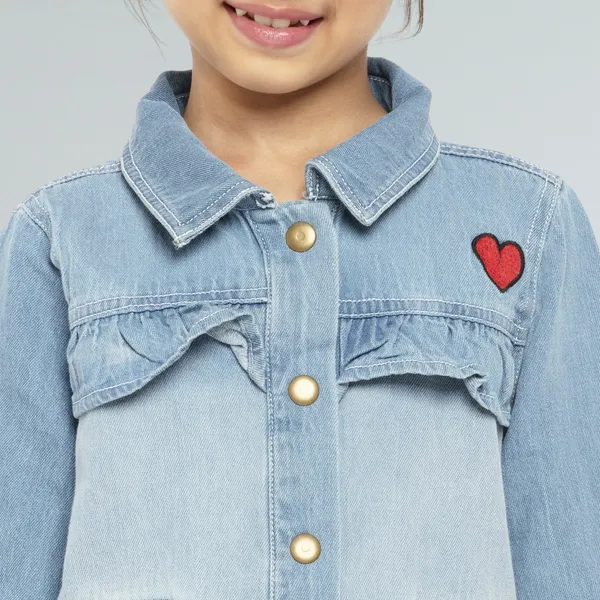 Under_Fourteen_Only_Boys_Blue_Solid_Casual_Oxford_Shirt_|_Full_Sleeves_Regular_Fit_Collared_Cotton_Shirt_with_Chest_Embroidery_&_Placement_Stripe_Print_for_Kids