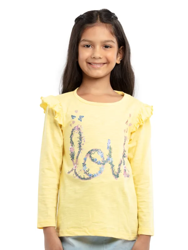 Yellow_Cotton_Regular_Fit_Tops_For_Girls