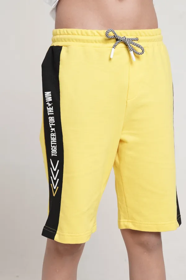 Boys_Cotton_Elastic_Rib_Waistband_Contrast_Cut_N_Sew_Side_Printed_Panel_Slim_Fit_Shorts