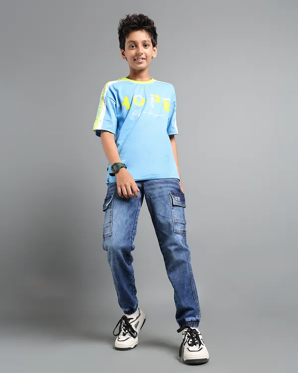 Under_Fourteen_Only_Boys_Dark_Blue_Cargo_Denim_Joggers_|_Cargo_Fit_Stretch_Denim_Jeans_with_Elastic_Waist_&_Drawstring_for_Kids