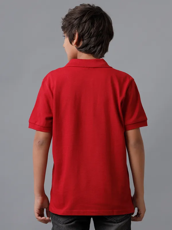 Cranber_Boys_Half_Sleeve_Polo_T-Shirt_With_Make_Some_Noise_Print