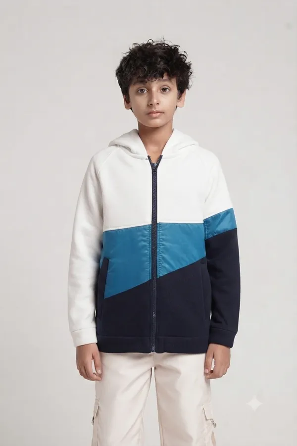 Under_Fourteen_Only_Boys_White_Color_Block_Hooded_Jacket_|_Full_Sleeves_Relaxed_Fit_Fleece_Zip-Up_Jacket_with_Welt_Pockets_for_Kids