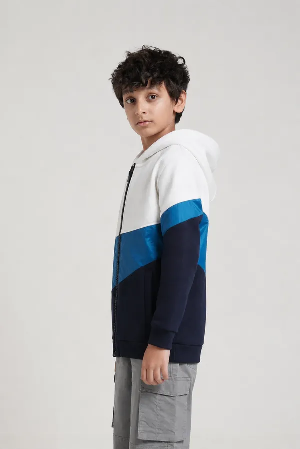 Under_Fourteen_Only_Boys_White_Color_Block_Hooded_Jacket_|_Full_Sleeves_Relaxed_Fit_Fleece_Zip-Up_Jacket_with_Welt_Pockets_for_Kids