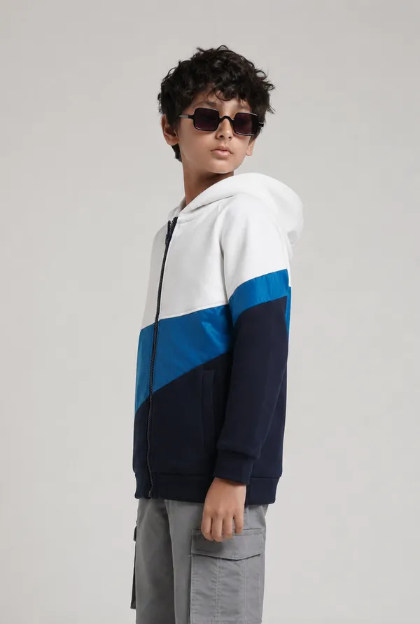 Under_Fourteen_Only_Boys_White_Color_Block_Hooded_Jacket_|_Full_Sleeves_Relaxed_Fit_Fleece_Zip-Up_Jacket_with_Welt_Pockets_for_Kids