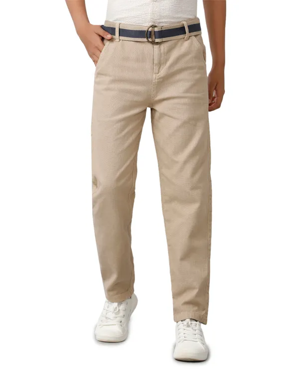 Cotton_Slub_Contrast_Rib_Waistband_N_Bartack_Bottom_Foldup_Silm_Fit_Pants