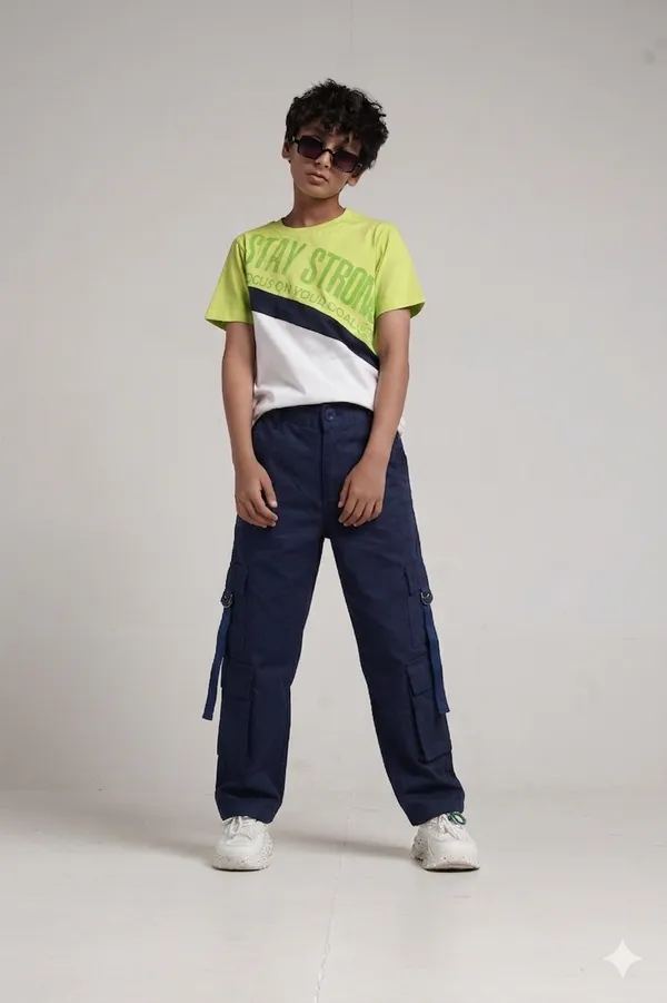 Boys_Twill_Cargo_Pocket_Style_N_Contrast_Tape_Belt_Elastic_Rib_Bottom_Hem_Joggers_Fit_Pants