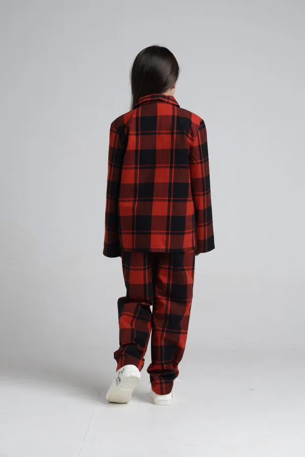 Boys_Cotton_Checks_2Pcs_Co-Ords_Full_Sleeve_Sleep_Wear