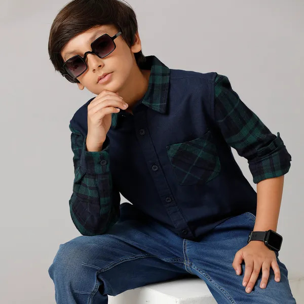 Boys_Cotton_Contrast_Twill_Tape_On_Waistband_Bottom_Foldup_Slim_Fit_Pants