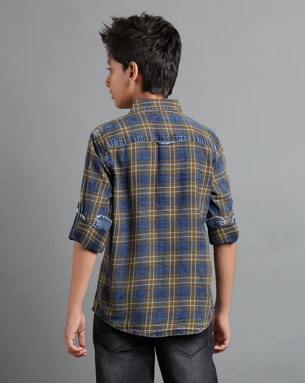Boys_Cotton_Indigo_Checks_Denim_washed_1_Flap_Pocket_Contrast_Back_Yoke_Full_Sleeve_Shirt
