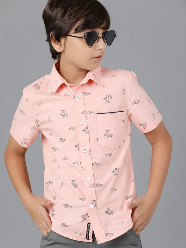 Peach_Cotton_Regular_Fit_Shirts_For_Boys