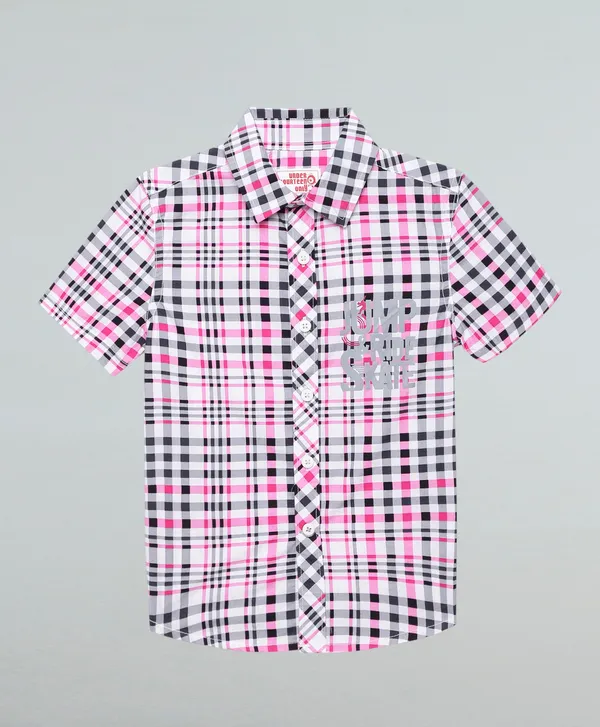 Boys_Woven_Checks_Half_Sleeve_Regular_Fit_Casual_Shirt