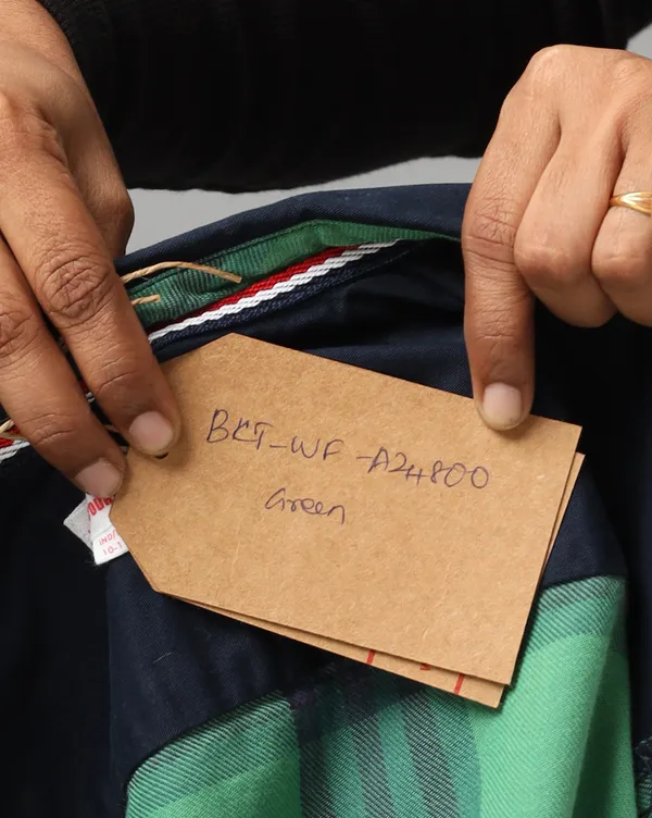 Green_Cotton_Twill_Checks_N_Solid_Cut_&_Sew_Roll_Up_Sleeve_Shirt