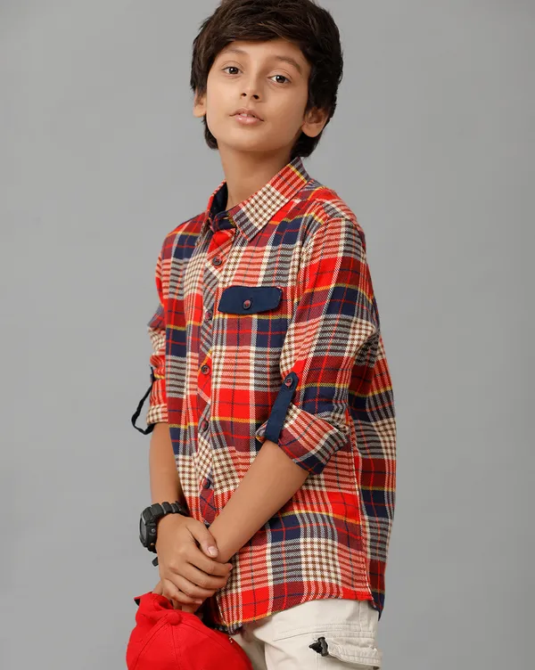 Blue_Boys_Half_Sleeve_Polo_Cut_&_Sew_T-Shirt_With_State_Of_Mind_Print