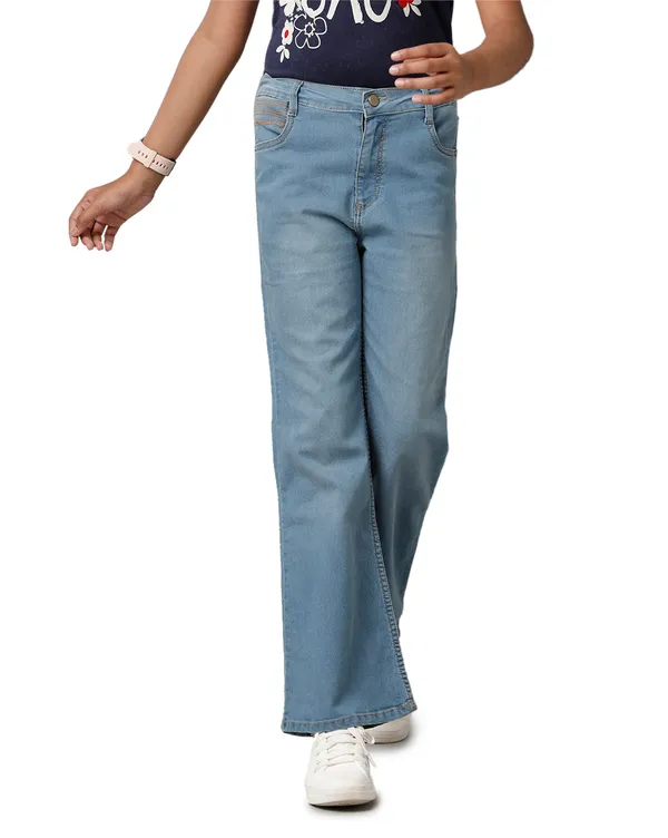 Blue_Cotton_Spandex_Flare_Cut_Fit_Denim_For_Girls