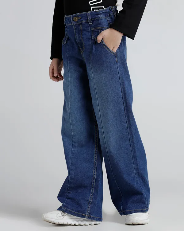 Under_Fourteen_Only_Girls_Olive_Textured_Cargo_Pants_|_Cargo_Fit_Cotton_Lycra_Twill_Trousers_with_Utility_Pockets_&_Button_Closure_for_Kids