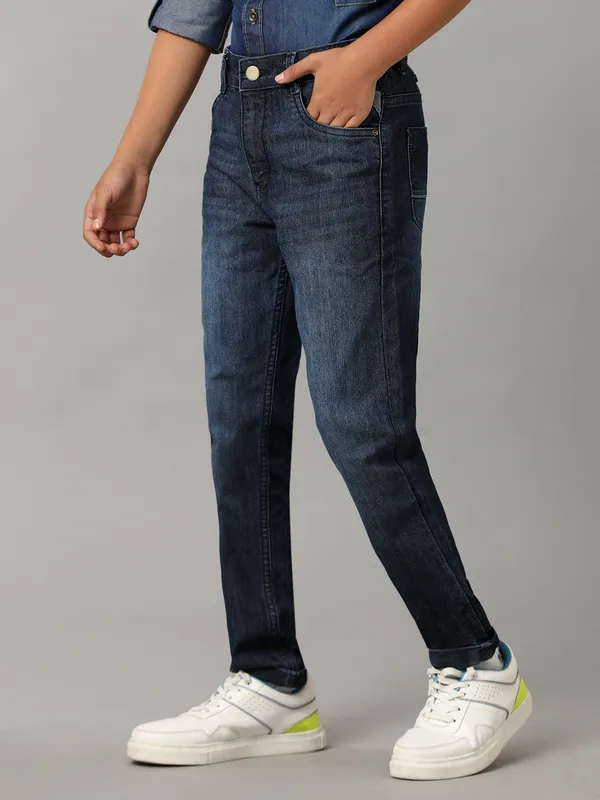 Under_Fourteen_Only_Boys_Black_Solid_Denim_Jeans_|_Regular_Fit_Stretch_Denim_Casual_Jeans_with_Button_Closure_for_Kids