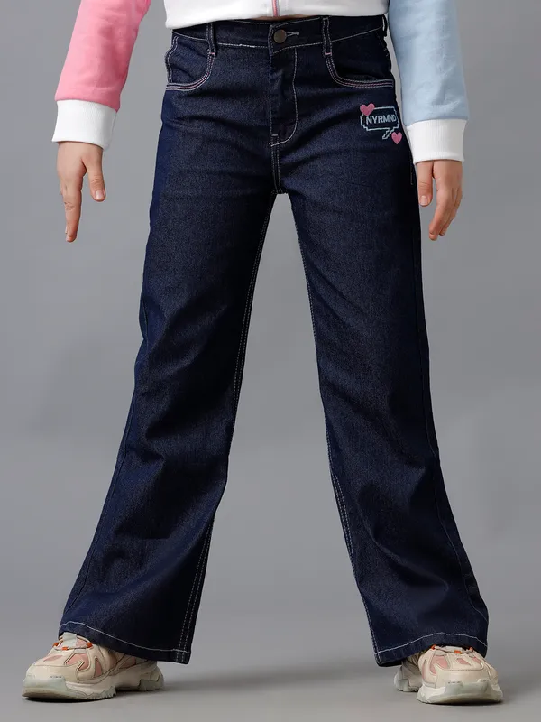 Dark_Blue_Girls_Denim_Wash_Contrast_Stitch_N_Embroidery_Back_Pocket_Pant