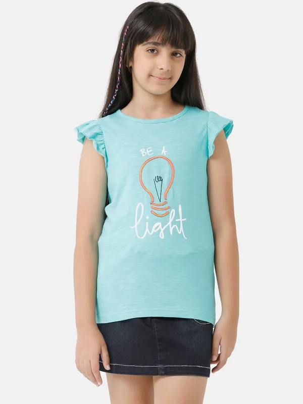 Green_Cotton_Regular_Fit_Tops_For_Girls