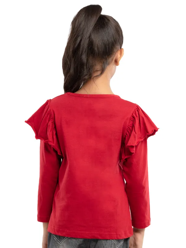 Red_Cotton_Regular_Fit_Tops_For_Girls