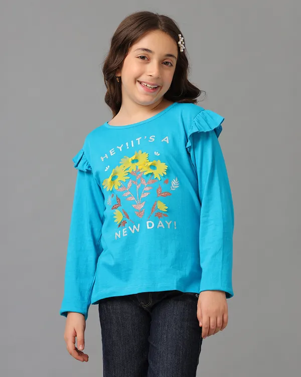 Blue_Moon_Girls_Full_Sleeve_Knit_Top_With_Cap_Ruffle_Attached_At_Sleeve_Shoulder