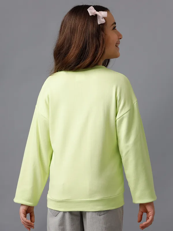 Cotton_Jade_Lime_Sweat_Shirts_For_Girls