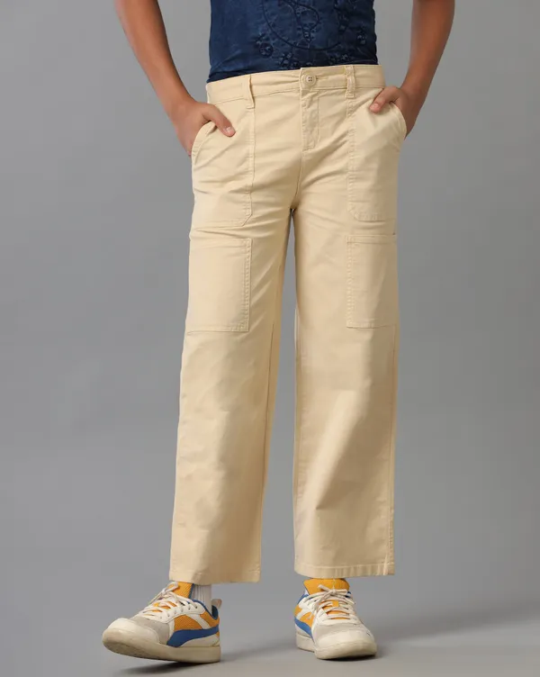 Beige_Cotton_Spandex_Flare_Cut_Fit_Trousers_For_Girls