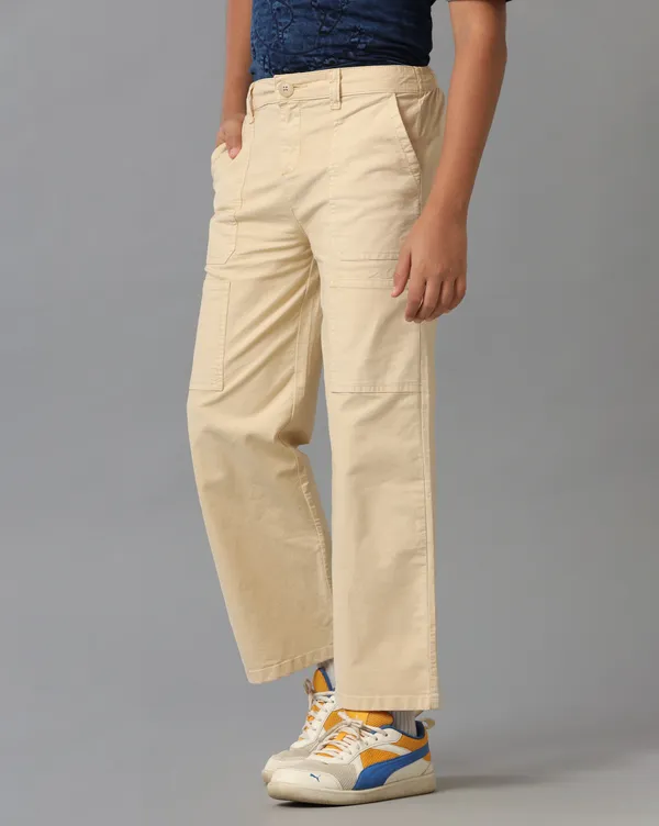 Beige_Cotton_Spandex_Flare_Cut_Fit_Trousers_For_Girls