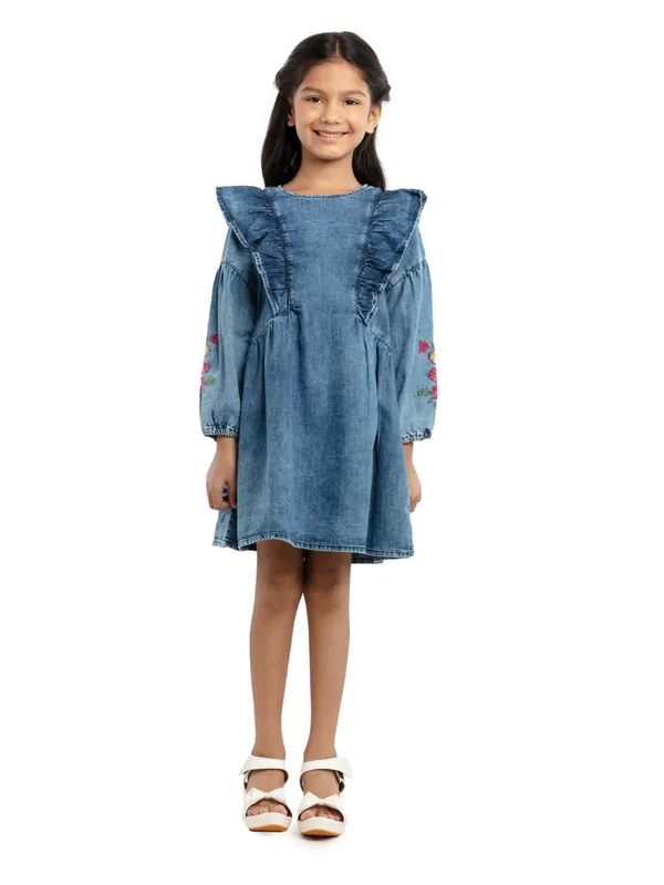 Navy_Cotton_Regular_Fit_Dresses_For_Girls