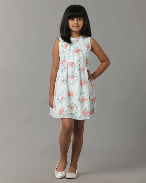 Girls_Cotton_Printed_Schiffli_Sleeveless_Party_Dress