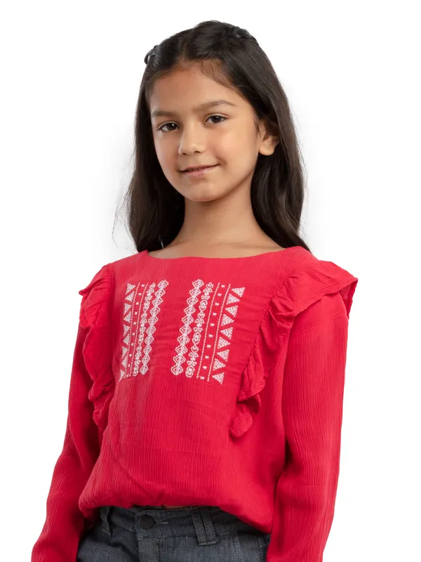 Pink_Rayon_Regular_Fit_Tops_For_Girls