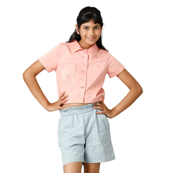 Peach_Cotton_Spandex_Regular_Fit_Tops_For_Girls