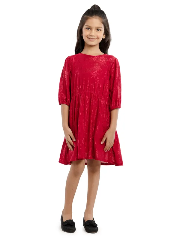Red_Cotton_Regular_Fit_Dresses_For_Girls