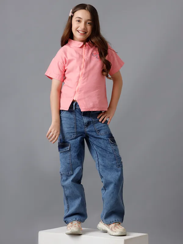 Girls_Basic_Crew_Neck_Short_Sleeve_With_Chest_Print_T-Shirt