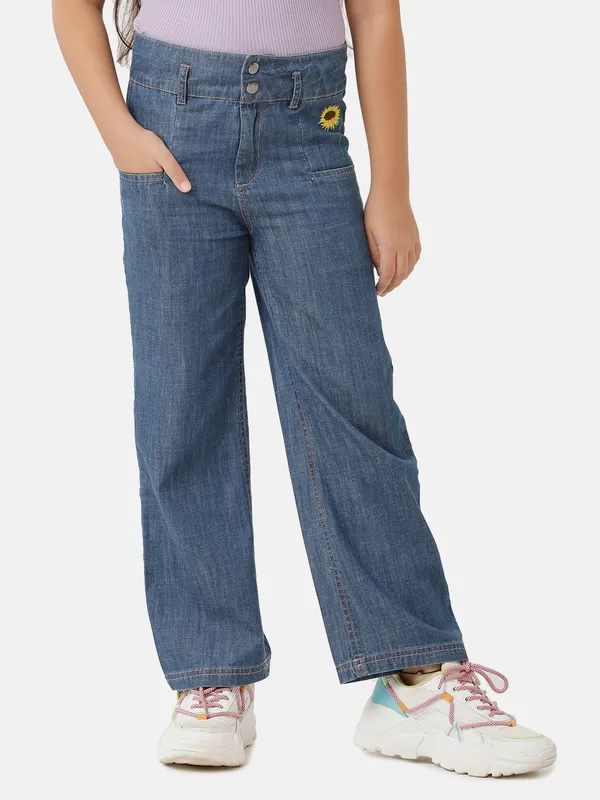 Girls_Light_Weight_Denim_Pallazo_Effect