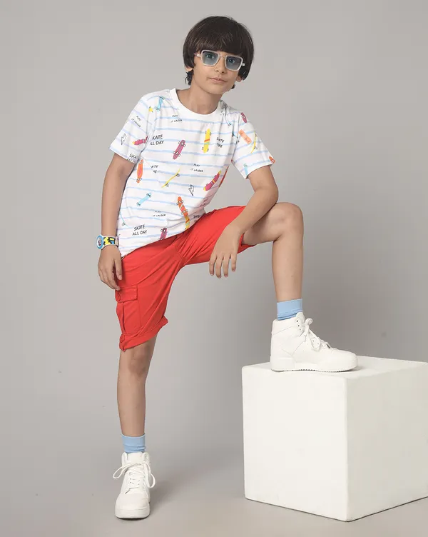 Boys_Cotton_Seersucker_Checks_Contrast_Rib_Collar_Half__Sleeve_Shirt