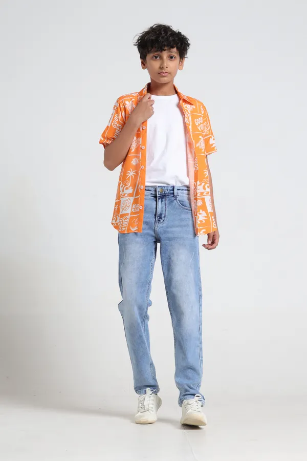 Neon_Green_Crinkle_Cotton_Checks_Rib_Collar_N_Sleeve_Bottom_Hem_Half_Sleeves_Shirt