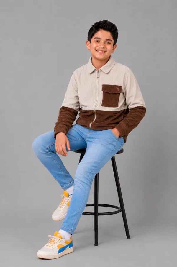 Under_Fourteen_Only_Boys_Beige_Textured_Corduroy_Jacket_|_Full_Sleeves_Relaxed_Fit_Zip-Up_Shirt_Collar_Jacket_with_Flap_Pocket_for_Kids