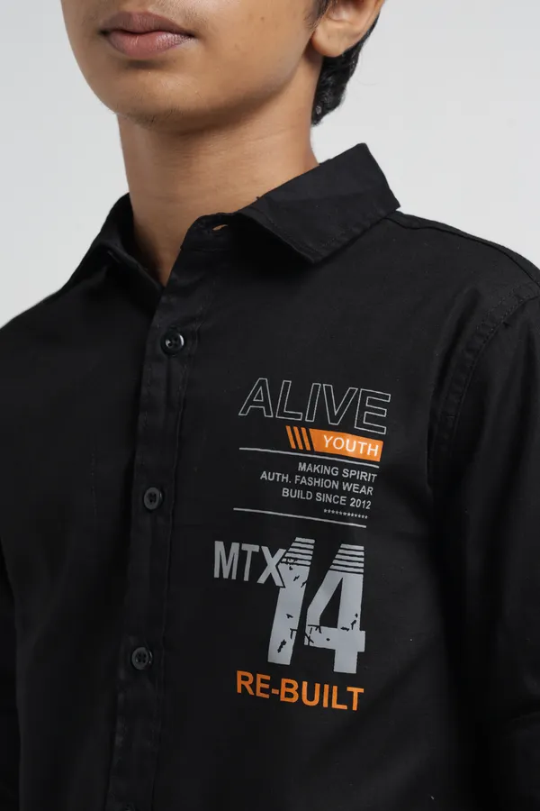 Under_Fourteen_Only_Boys_Black_Solid_Casual_Poplin_Shirt_|_Full_Sleeves_Regular_Fit_Collared_Cotton_Shirt_with_Front_&_Back_Graphic_Print_for_Kids