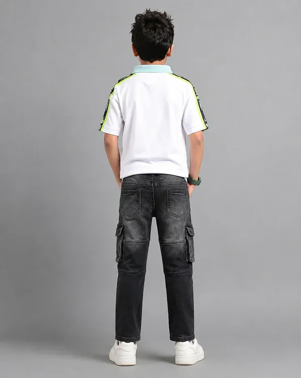 Under_Fourteen_Only_Boys_Black_Textured_Cargo_Denim_Jeans_|_Cargo_Fit_Stretch_Denim_Pants_with_Utility_Pockets_&_Button_Closure_for_Kids