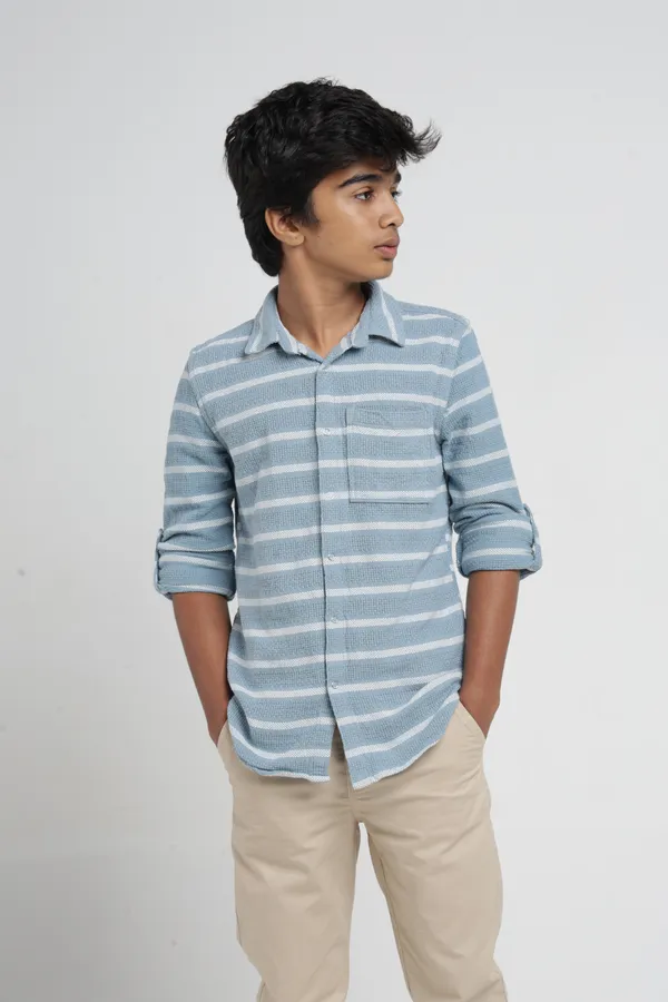 Under_Fourteen_Only_Boys_Blue_Checked_Casual_Hooded_Shirt_|_Full_Sleeves_Regular_Fit_Detachable_Hood_Cotton_Dobby_Shirt_with_Button_Closure_for_Kids
