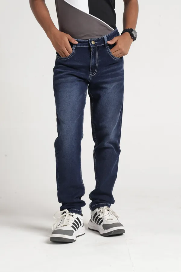 Under_Fourteen_Only_Boys_Dark_Blue_Textured_Baggy_Denim_Jeans_|_Baggy_Fit_Stretch_Denim_Wide_Leg_Pants_with_Button_Closure_for_Kids