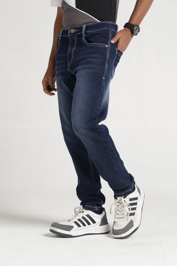 Under_Fourteen_Only_Boys_Dark_Blue_Textured_Baggy_Denim_Jeans_|_Baggy_Fit_Stretch_Denim_Wide_Leg_Pants_with_Button_Closure_for_Kids