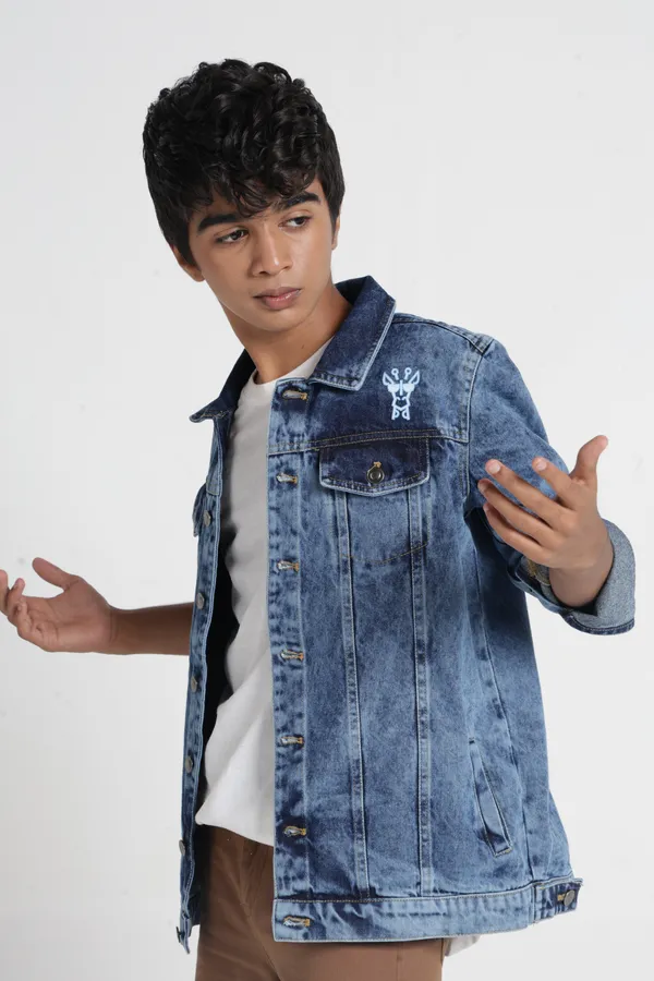 Under_Fourteen_Only_Boys_Dark_Blue_Textured_Denim_Jacket_|_Full_Sleeves_Regular_Fit_Button-Down_Trucker_Jacket_with_Flap_Pockets_for_Kids